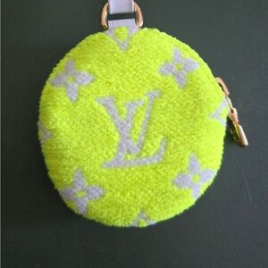 Louis Vuitton Neon Yellow and White Round Bag